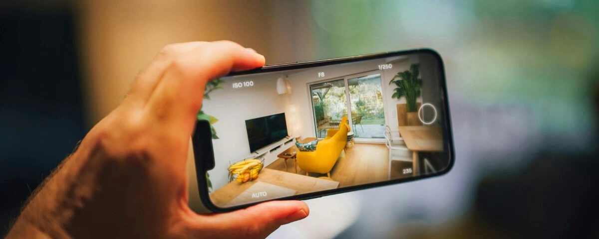 Phone capture an elegant living room