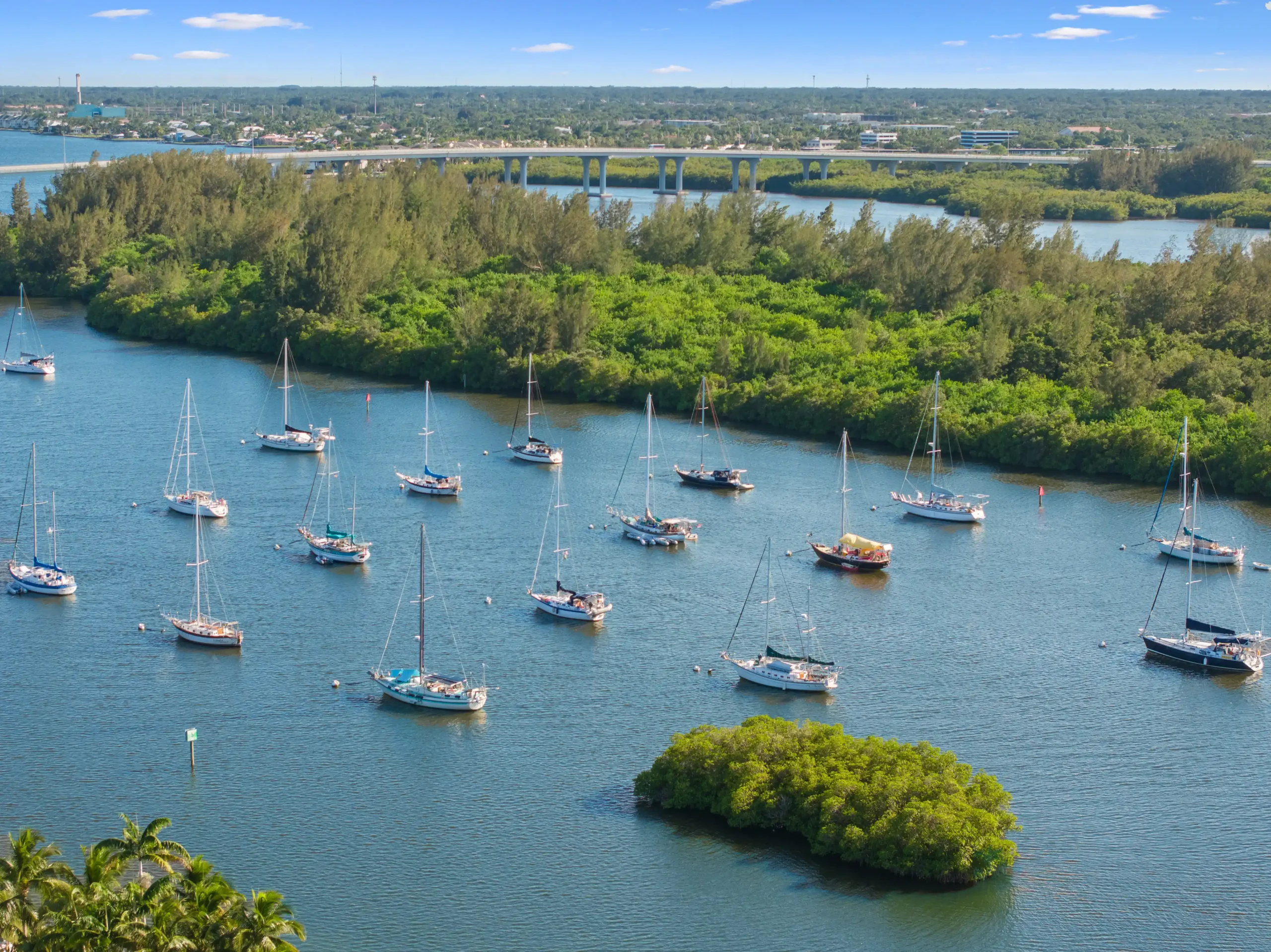 Yachts line up photograph by seaside imagery the real estate photographer in Port St. Lucie