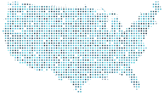 Dot map of America